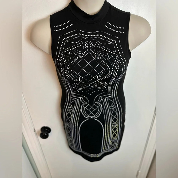 Say What? Embellished Black Body Con Dress  Size Small #1407 - Picture 8 of 12